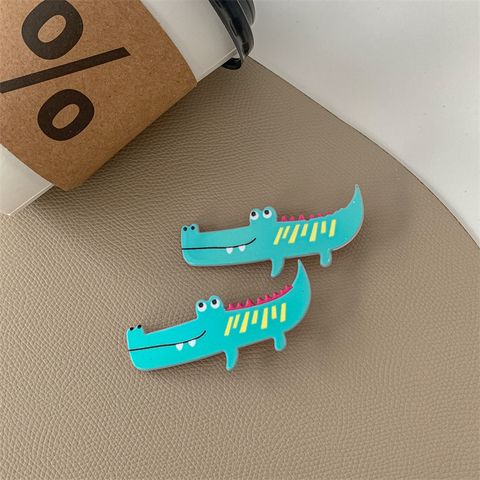 Simple Style Bow Knot Arylic Printing Hair Clip