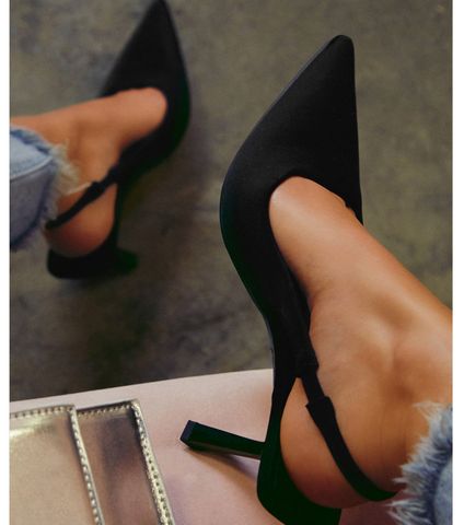 Zapatos De Tacón Alto De Tacón Alto De Color Sólido A La Moda Para Mujer
