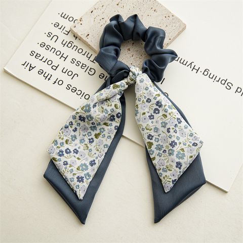 Pastoral Ditsy Floral Cloth Bowknot Hair Tie 1 Piece