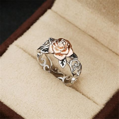1 Piece Fashion Flower Alloy Plating Women's Rings