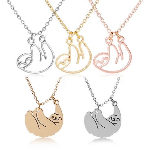 Cute Animal Alloy Plating Women's Pendant Necklace