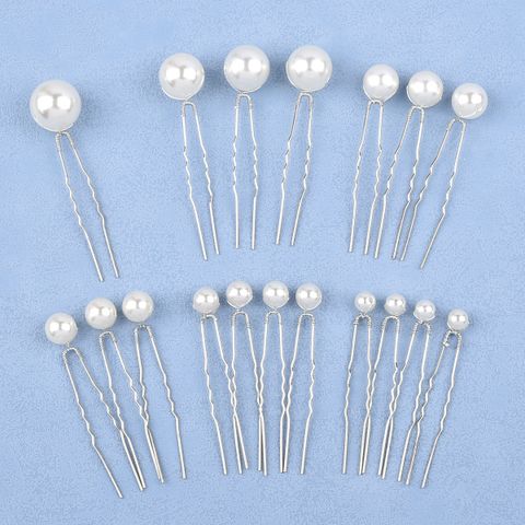 Fashion Geometric Alloy Artificial Pearls 18 Pieces
