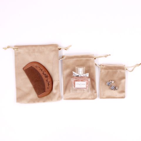 Fashion Solid Color Cloth Jewelry Packaging Bags