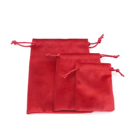 Simple Style Solid Color Cloth Jewelry Packaging Bags