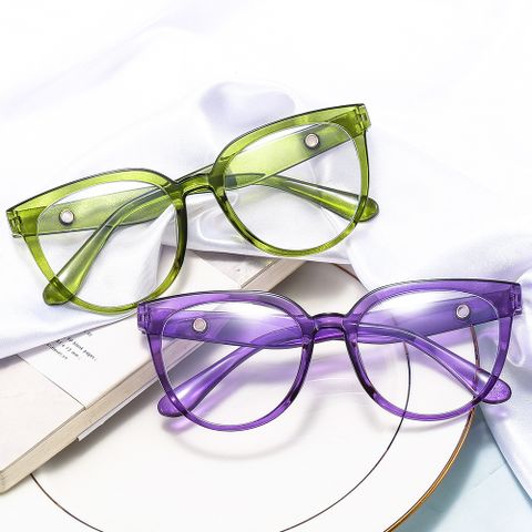 Fashion Geometric Pc Oval Frame Full Frame Optical Glasses