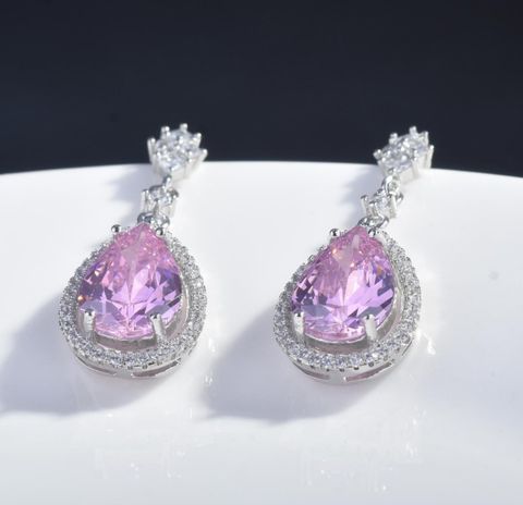 New Lucky Yellow Diamond Set Argyll Pink Diamond Pendant Topa Blue Earrings