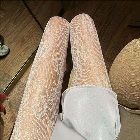 Women's Sexy Flower Butterfly Bow Knot Nylon Tights A Pair