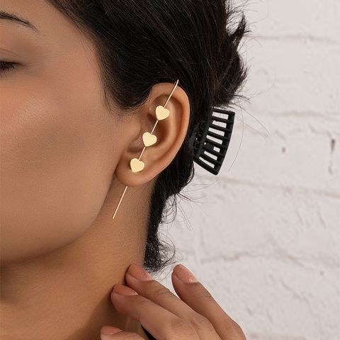 1 Piece Fashion Heart Shape Alloy Women's Earrings