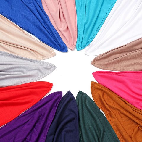Women's Ethnic Style Solid Color Modal Hijab