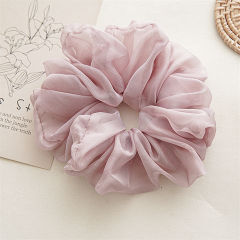 Simple Style Solid Color Cloth Handmade Large Intestine Hair Ring 1 Piece