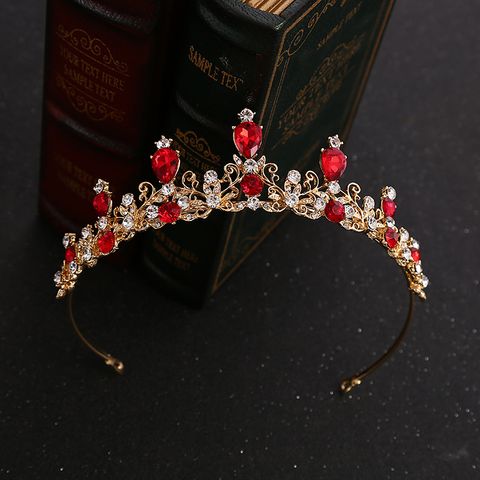 Bridal Crown Alloy Plating Rhinestones Crown