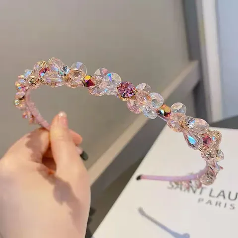 Fashion Geometric Artificial Crystal Rhinestone Hair Band