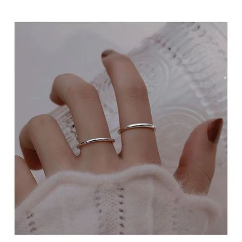 Simple Style Circle Copper Plating Rings