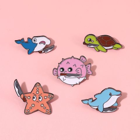 Simple Style Animal Alloy Plating Unisex Brooches