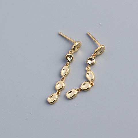 1 Pair Fashion Irregular Geometric Sterling Silver Plating Drop Earrings