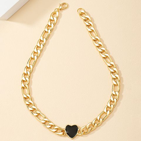 1 Piece Fashion Heart Shape Alloy Plating Women's Necklace