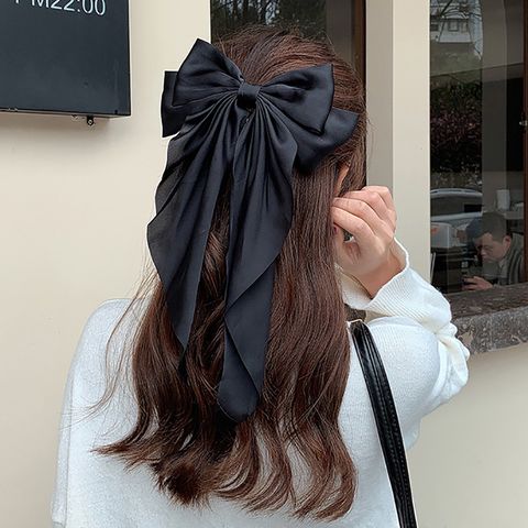 Simple Style Bow Knot Cloth Hair Claws 1 Piece