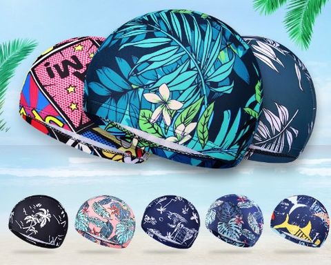 Casual Leaves Coconut Tree Spandex Polyester Swimming Accessories 1 Piece