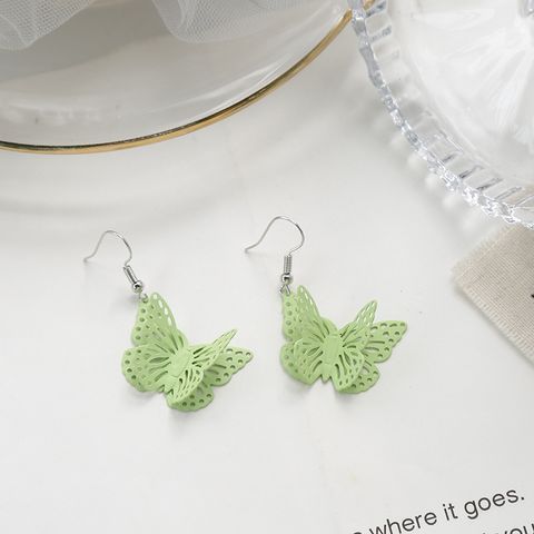 1 Pair Sweet Flower Butterfly Bow Knot Alloy Plating Women's Earrings