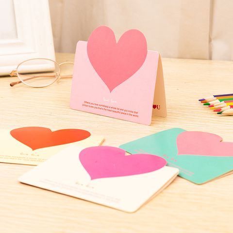 Mother's Day Mama Sweet Letter Square Heart Shape Paper Festival Card 1 Piece