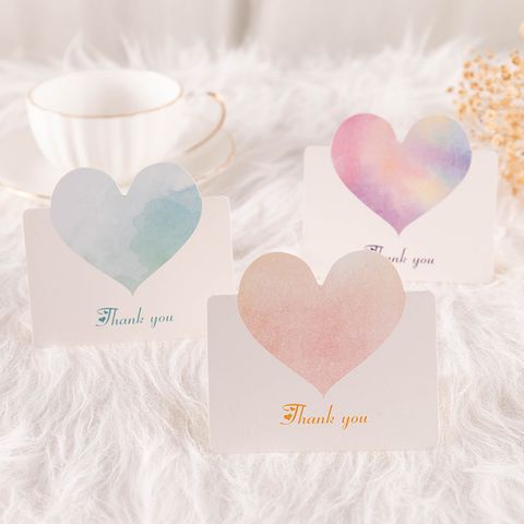 Mother's Day Mama Sweet Letter Heart Shape Paper Festival Card 1 Piece
