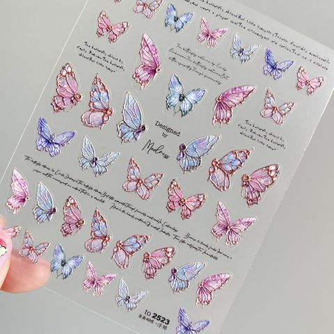Simple Style Butterfly Nail Sticker Nail Sticker 1 Piece