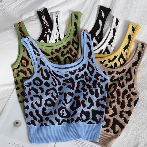 Women's Camisole Tank Tops Sexy Leopard