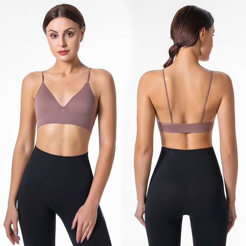 Solid Color Seamless Bra Comfort Seamless Breathable Bralette