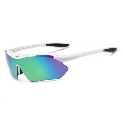 Sports Color Block Gradient Color Pc Special-shaped Mirror Half Frame Sports Sunglasses