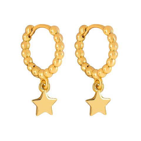 Fashion Star Copper Plating Earrings 1 Pair