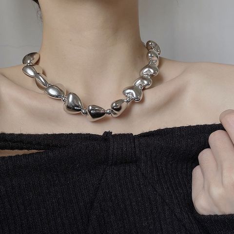 1 Piece Fashion Heart Shape Alloy Chain Women's Necklace