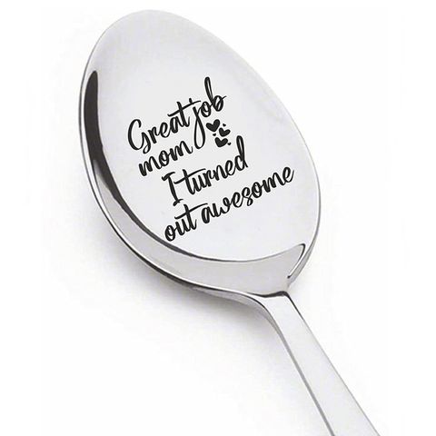 Fashion Letter Stainless Steel Spoon