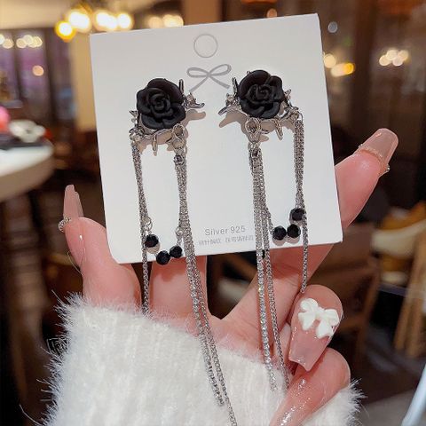 1 Pair Fashion Flower Alloy Women's Drop Earrings