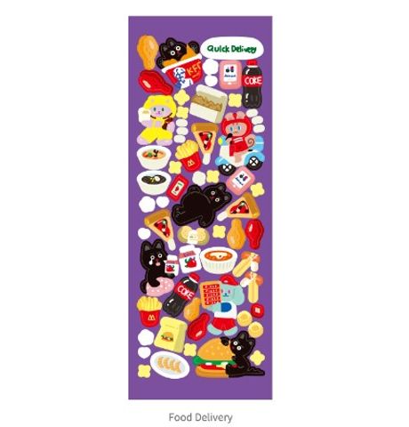 New Korean Bear Stickers Ins Style Cartoon Small Stickers Album Polaroid Gu Ka Decorative Sticker Journal Stickers