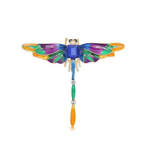 Simple Style Dragonfly Alloy Inlay Rhinestones Glass Unisex Brooches