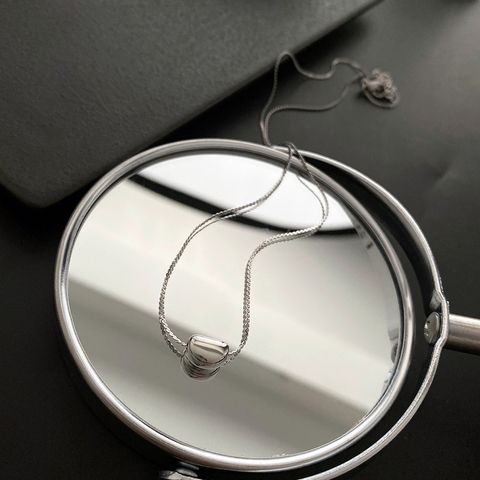 Simple Style Heart Shape Titanium Steel Chain Necklace 1 Piece