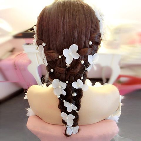 Fashion Flower Cloth Handmade Hair Accessories 1 Piece