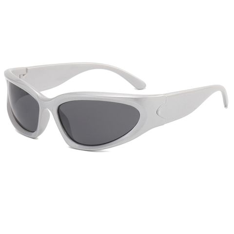 Simple Style Color Block Ac Cat Eye Full Frame Men's Sunglasses