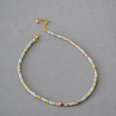 1 Piece Retro Geometric Beaded Handmade Women's Necklace