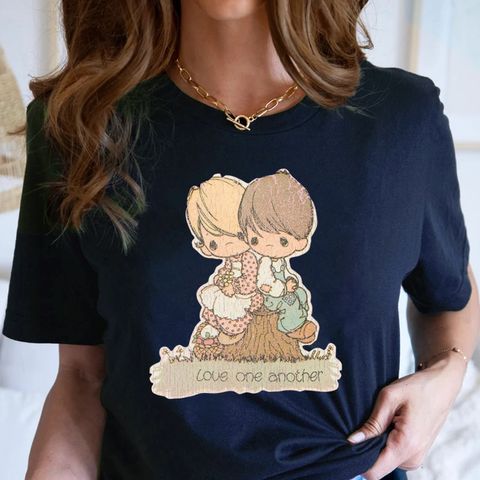 Women's T-shirt Short Sleeve T-shirts Printing Fashion Cartoon