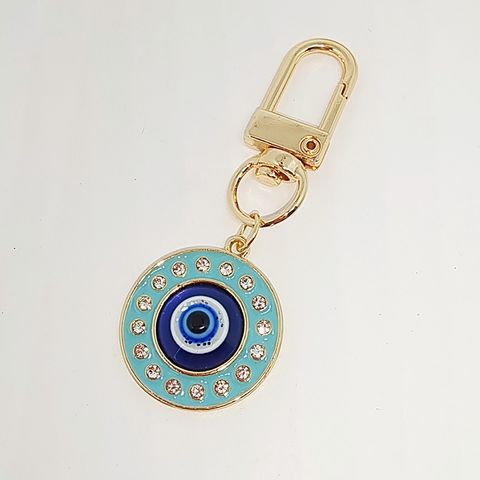 Fashion Colorful Oil Eyelash Eye Keychain Drill Patch Pendant Accessories