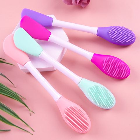 Cute Silica Gel Plastic Handgrip Mask Brushes