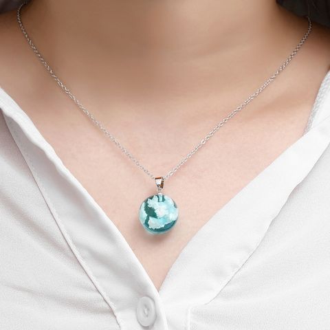 1 Piece Lady Clouds Alloy Resin Plating Women's Pendant Necklace