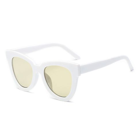 Retro Geometric Pc Cat Eye Full Frame Men's Sunglasses
