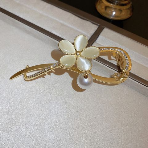 Elegant Round Alloy Inlay Hairpin