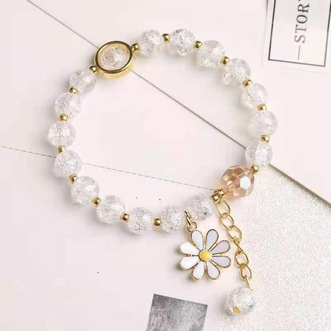1 Piece Fashion Chrysanthemum Crystal Beaded Women's Bracelets