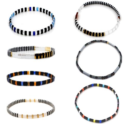 Mode Rhombe Miyuki Tila Perles De Gros Bracelets