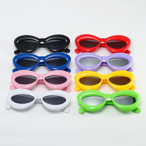 Vintage Style Lips Ac Special-shaped Mirror Full Frame Women's Sunglasses