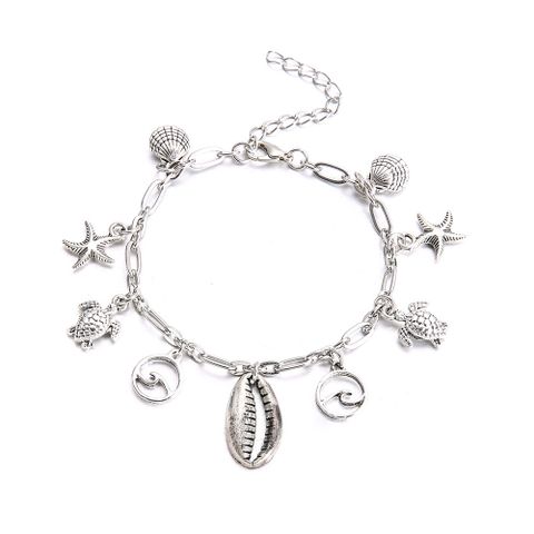 Beach Starfish Shell Alloy Plating Women's Anklet