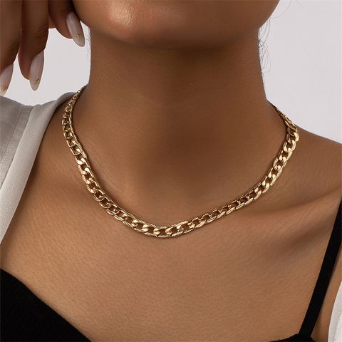 1 Piece Simple Style Geometric Alloy Plating Women's Necklace